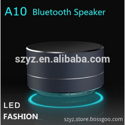 YZTEK Fashionable Design New Modern Aluminum Alloy Cylinder A10 Mini Speaker